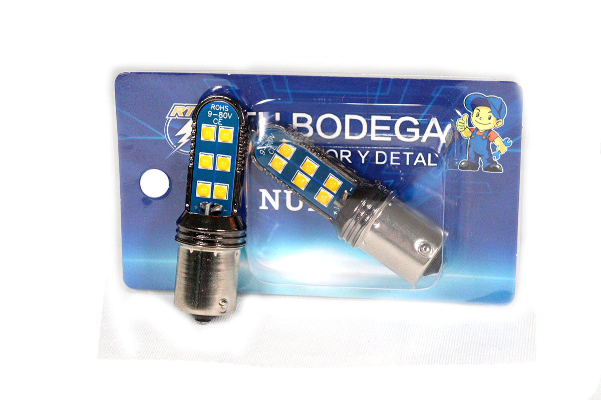 Bombillo LED de direccional amarillo 12 led