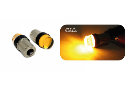 Bombillo 1156 siliconado para direccional tipo microled COB 12V de alta intensidad