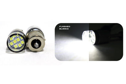 Bombillo Led Direccional y flasheo (blanco y amarillo)