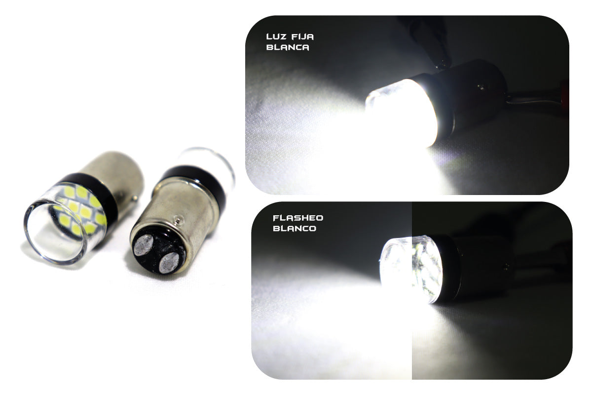 Luz de freno blanca para coche, lámpara de reserva, intermitente