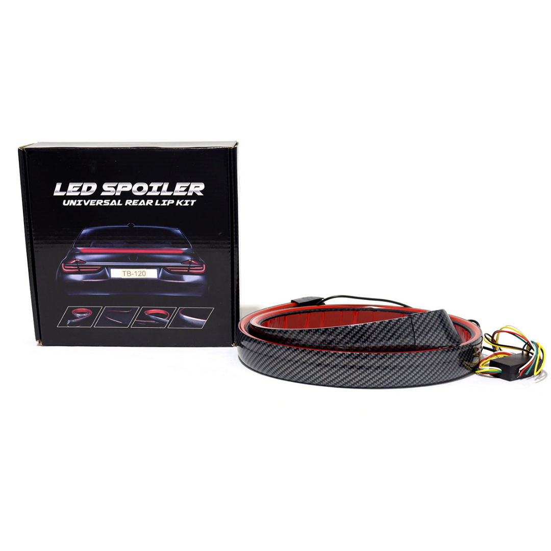 Spoiler Fibra de Carbón Led Tipo Neón