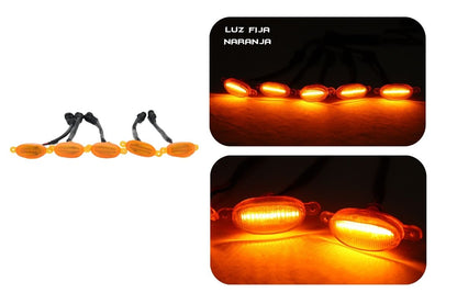 Cocuyo Persiana Luz Amarilla Kit 4 y 5 Und TB-125 Frontal