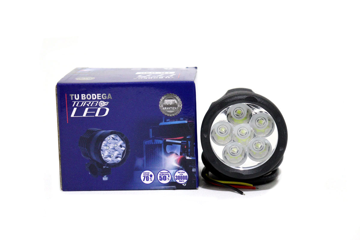 Exploradora LED Alta intensidad 6 LED Fijo y flasheo