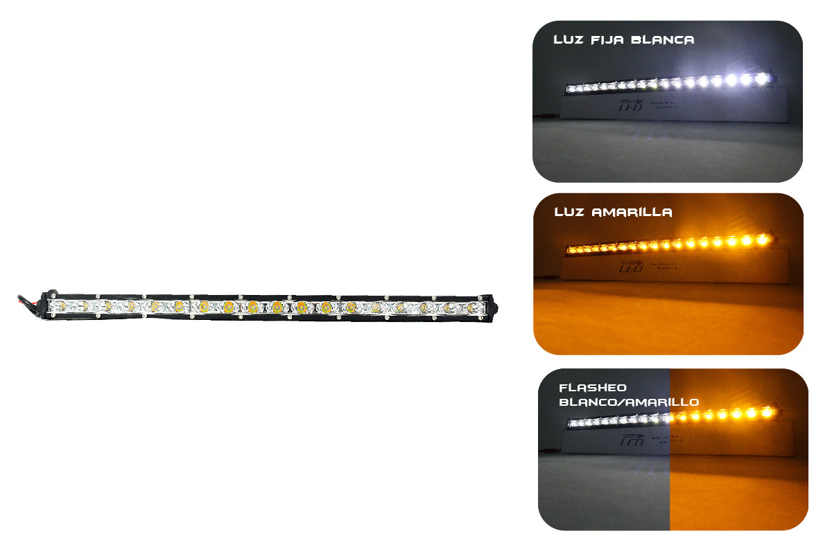 Barra Lineal Tipo flauta 12-18 LED, 35-51 CM