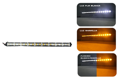 Barra Lineal Tipo flauta 12-18 LED, 35-51 CM