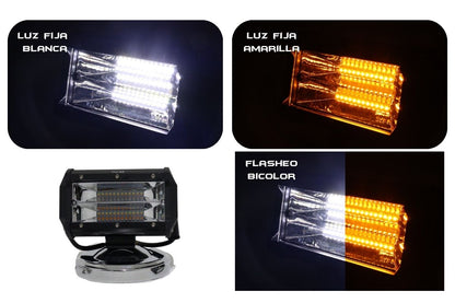 Exploradora 24 LED Foco expansivo Fijo y flasheo Bicolor
