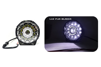 Exploradora de 9 pulgadas luz blanca fija, led cree
