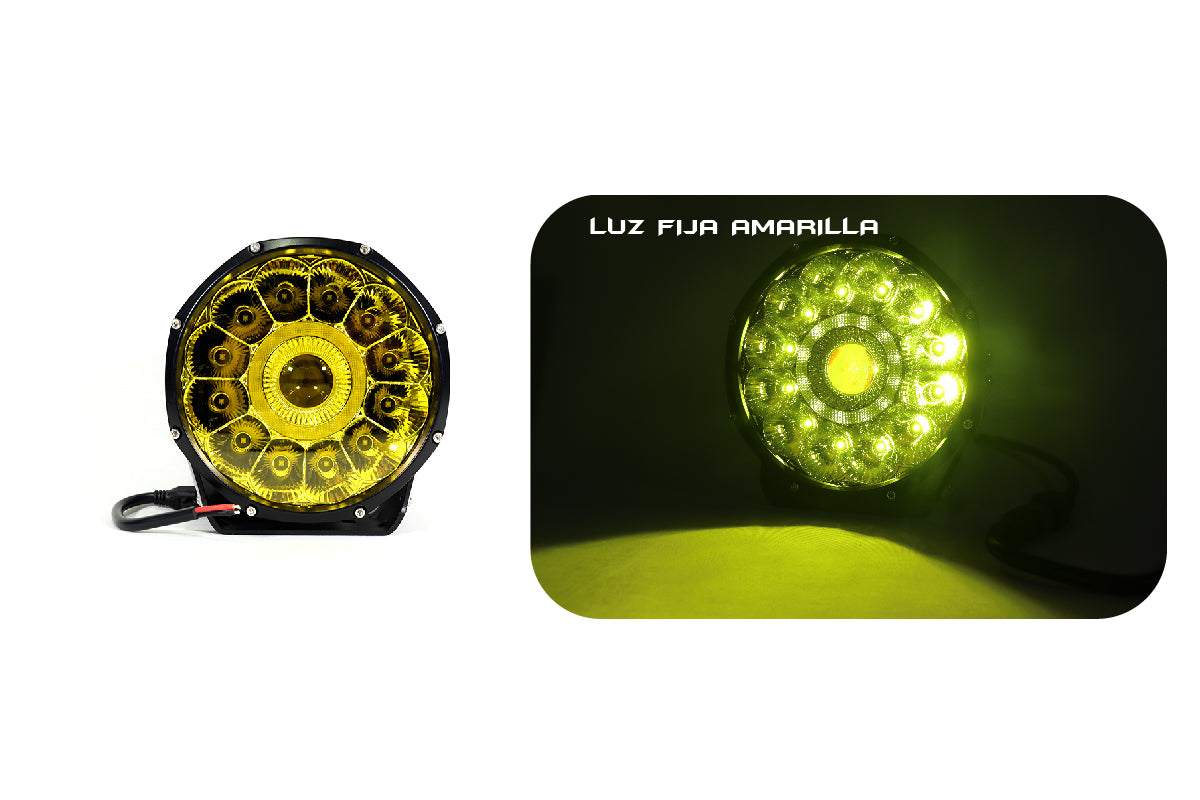 Exploradora de 9 pulgadas luz blanca fija, led cree