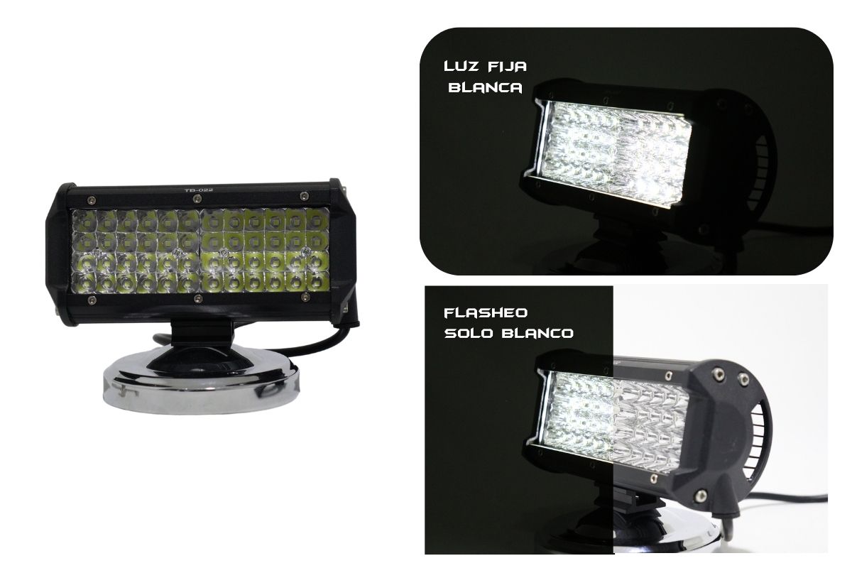 Exploradora de 48led 72w foco de profundidad función fijo y flasheo