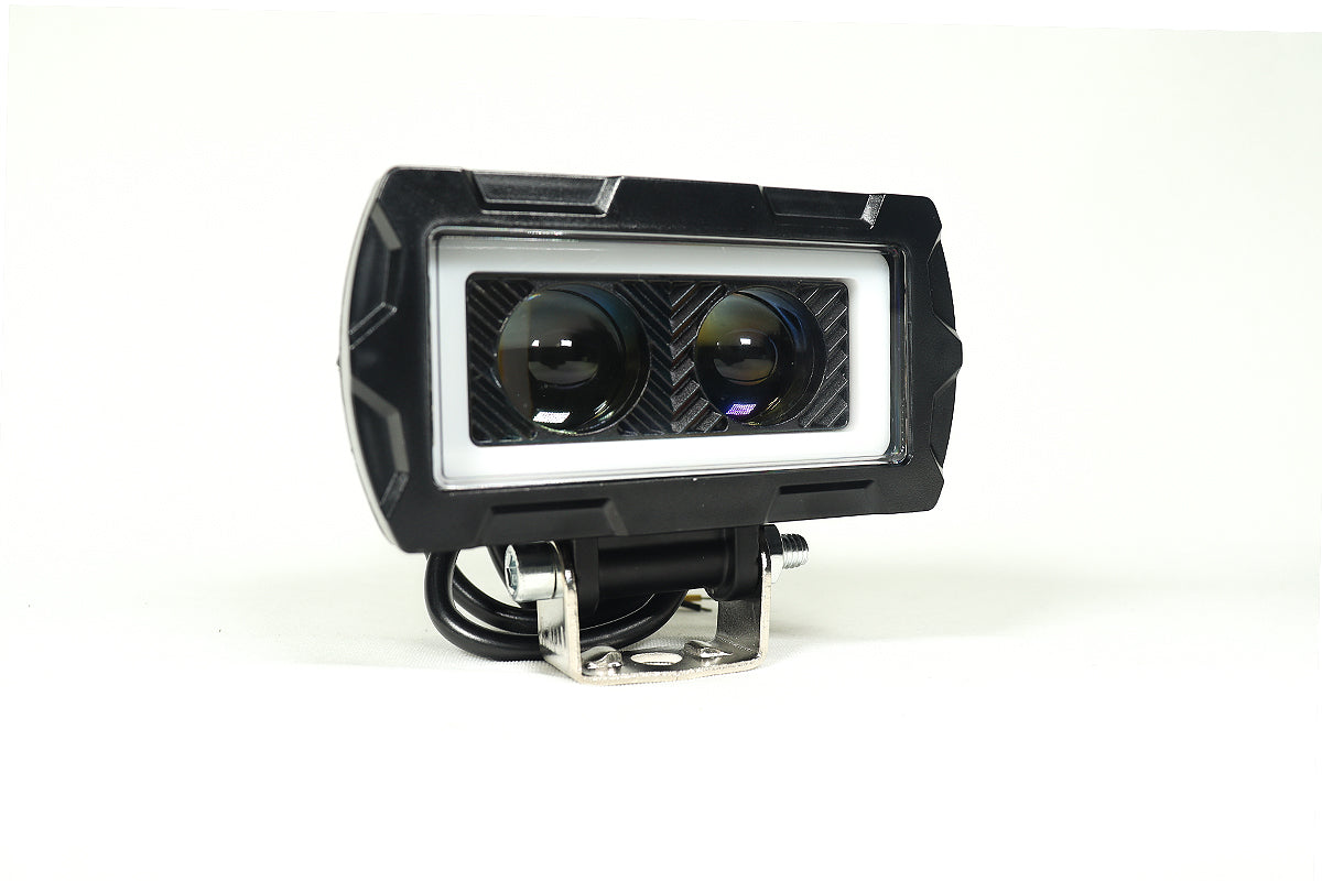 Exploradora LED doble lupa 6000 lúmenes Blanco amarillo