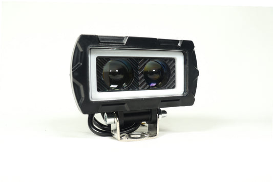 Exploradora LED doble lupa 6000 lúmenes Blanco amarillo
