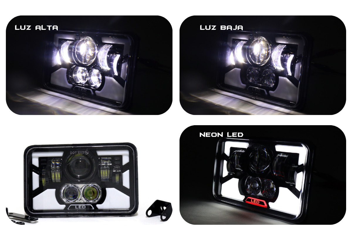 Farola de lujo kenworth neon led funcion altas y bajas