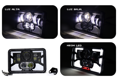 Farola de lujo kenworth neon led funcion altas y bajas
