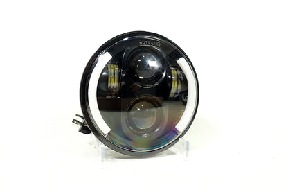Faro de lujo 5″ 40w con ojo de ángel función altas y bajas luz blanca amarilla