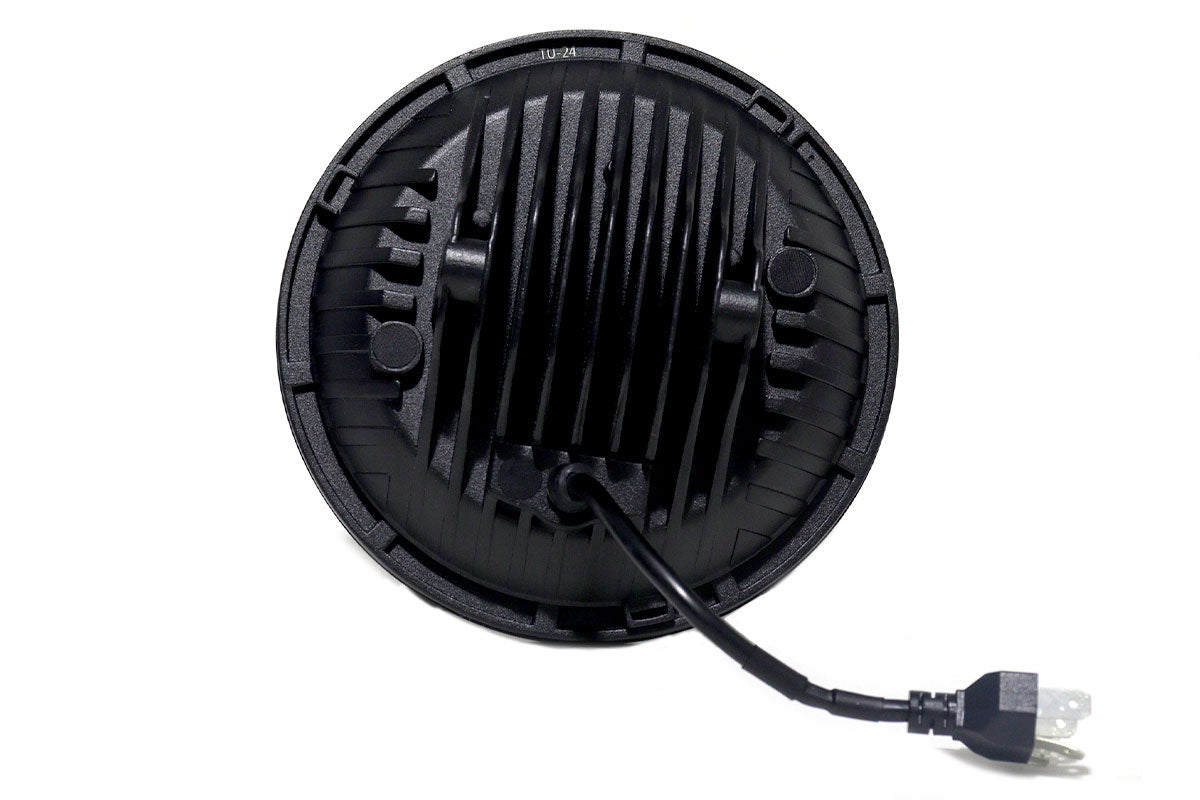Faro de lujo 7″ 40w función altas y bajas cocuyos incorporados