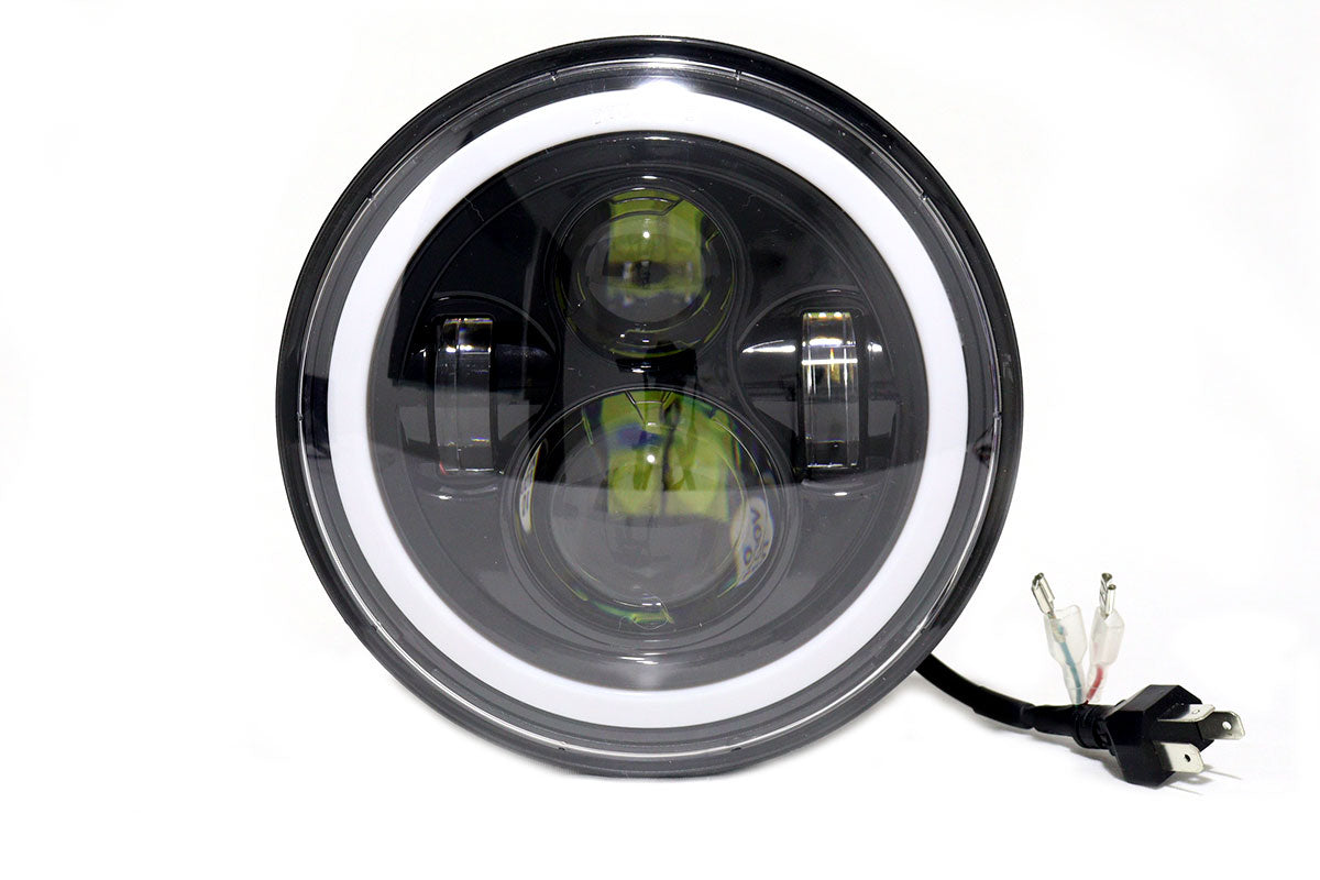 Faro de lujo de 7  40w ojo de ángel dual color función alta y bajas direccional y estacionaria