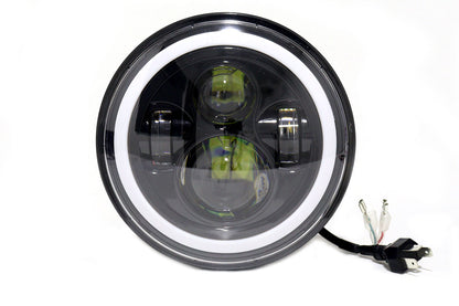 Faro de lujo de 7  40w ojo de ángel dual color función alta y bajas direccional y estacionaria