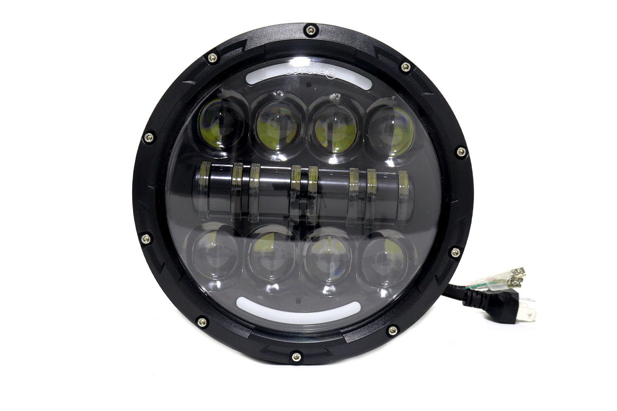 Faro de lujo de 7 ” 40w dual color funcion alta y bajas direccional y estacionaria