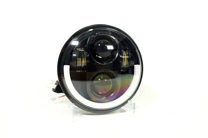 Faro de lujo 5″ 40w con ojo de ángel función altas y bajas luz blanca amarilla