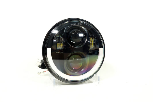 Faro de lujo 5″ 40w con ojo de ángel función altas y bajas luz blanca amarilla