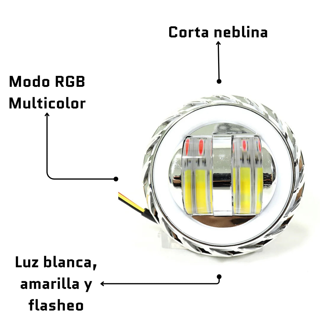 Proyector de Luz led Ojo de Diablo RGB