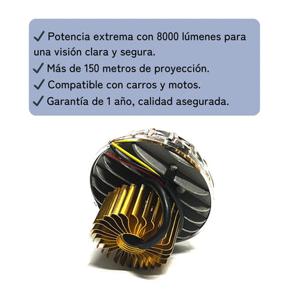 Proyector de Luz led Ojo de Diablo RGB