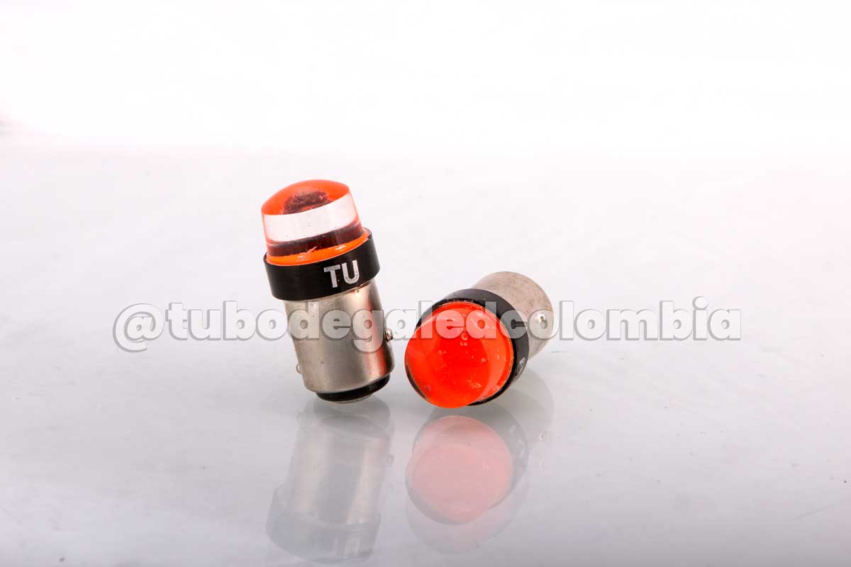 Bombillo 1157 siliconado para stop tipo microled COB 24V de alta intensidad
