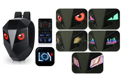 Mochila LED con pantalla  programable y a todo color