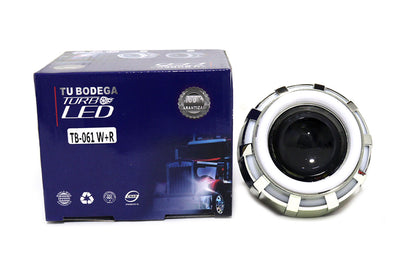 Proyector redondo lupa con ojo de ángel altas bajas y flasheo (copia)