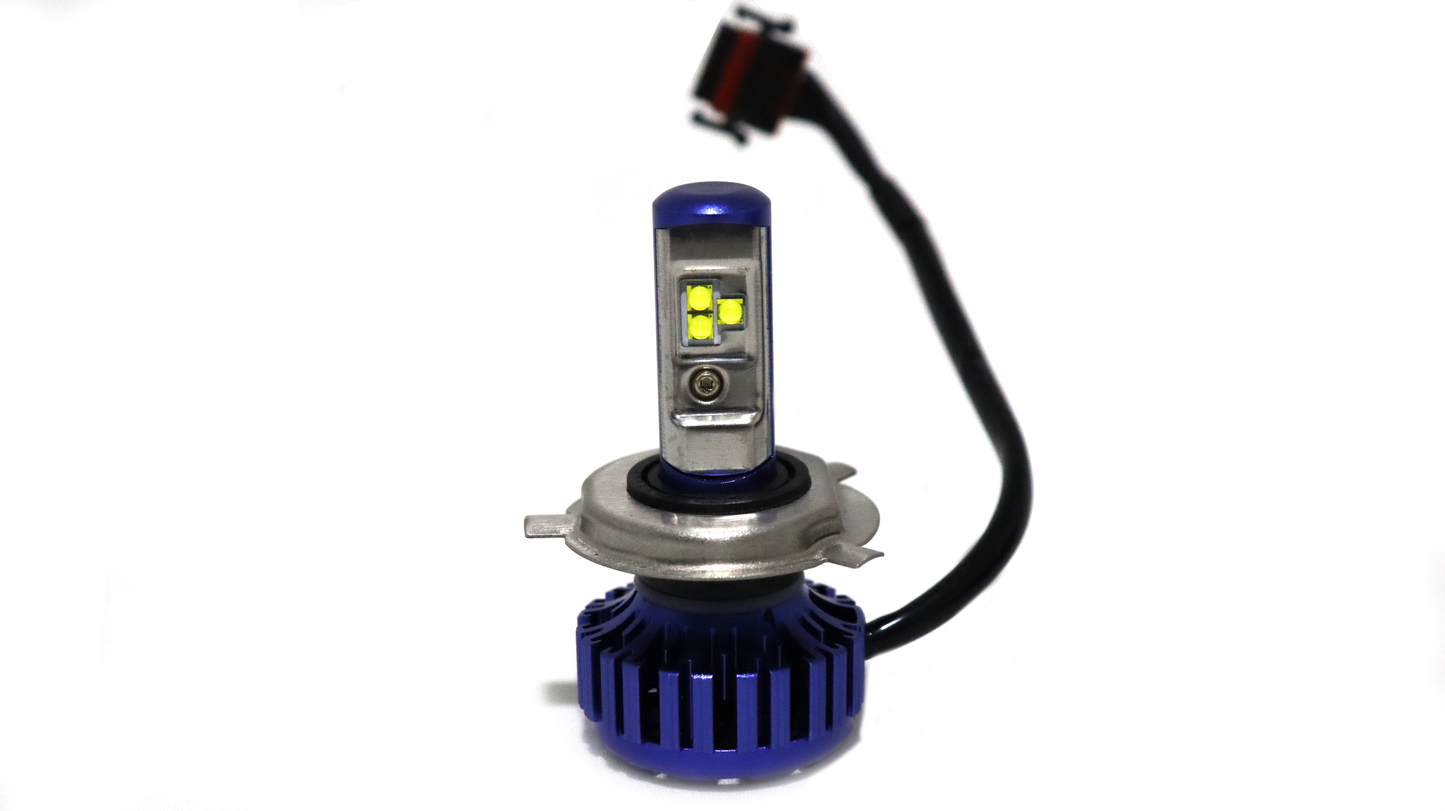 Bombillo TURBO LED H4 – 8000 Lúmenes (Reales – Alta Potencia) – Altas & Bajas