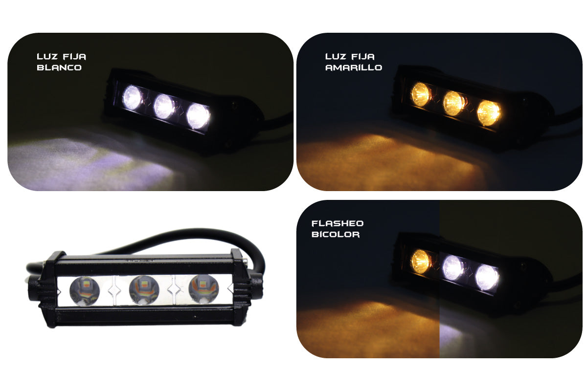 Exploradora 3 LED Dual color Fijo y flasheo