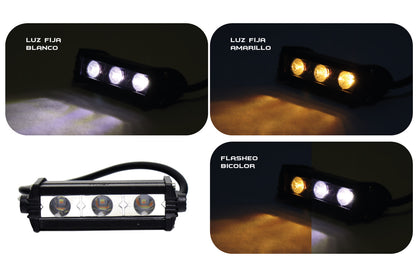 Exploradora 3 LED Dual color Fijo y flasheo