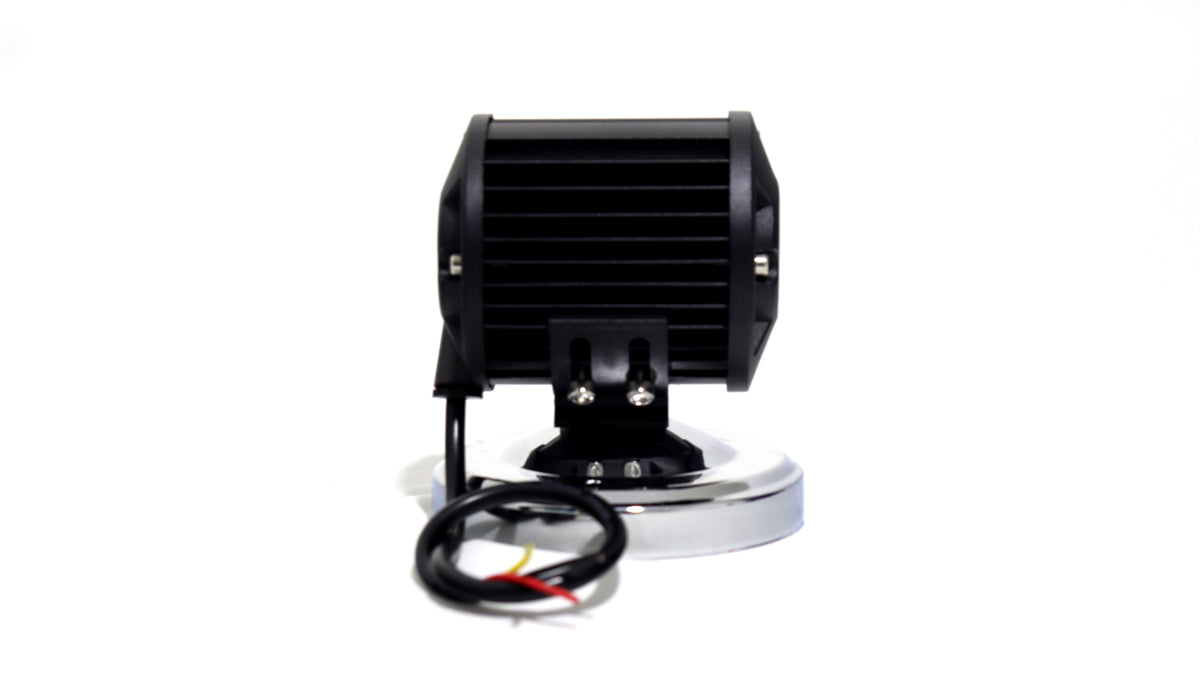 Exploradora cuadrada 12 LED Dual color Foco Profundidad Fijo y flasheo