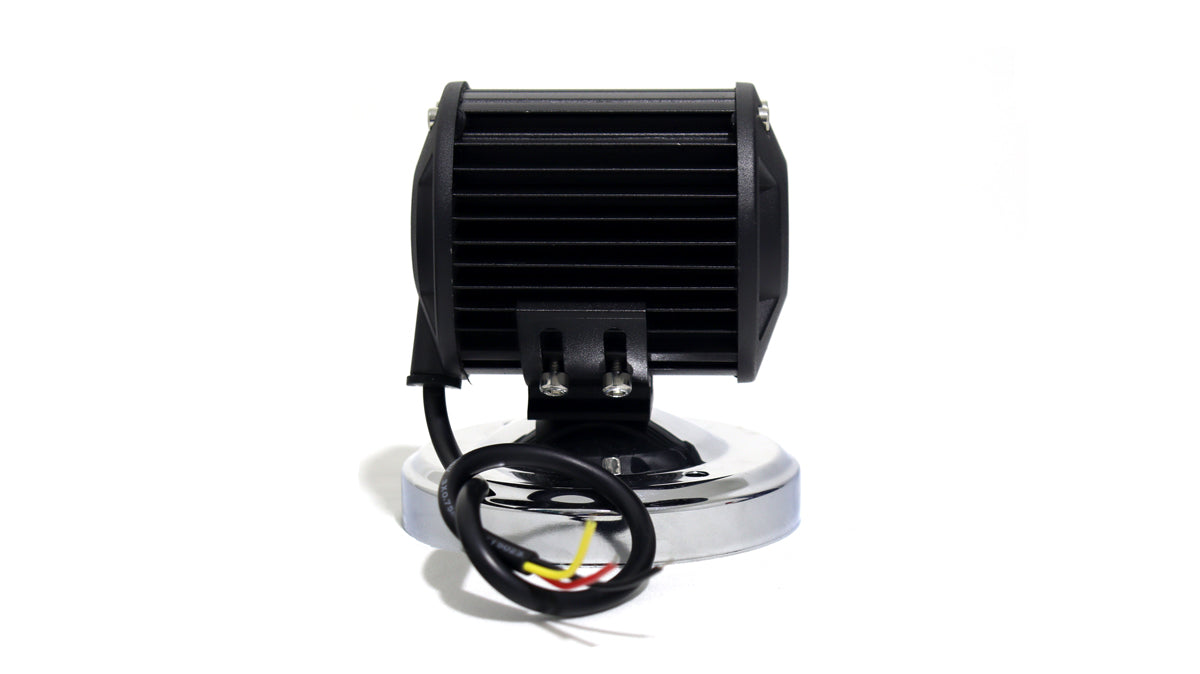 Exploradora Cuadrada 20 LED Doble foco Fijo-flasheo