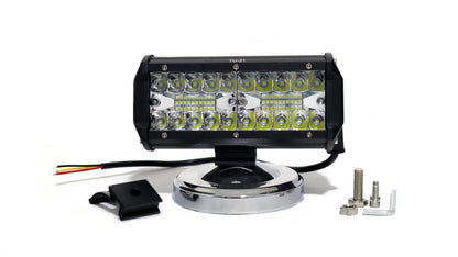 Exploradora Barra 40 LED Tipo espejo 72W Función Fijo-flasheo