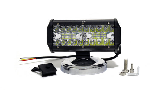 Exploradora Barra 40 LED Tipo espejo 72W Función Fijo-flasheo