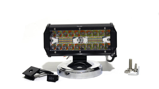 Exploradora 40 LED Luz blanca y amarilla Tipo espejo