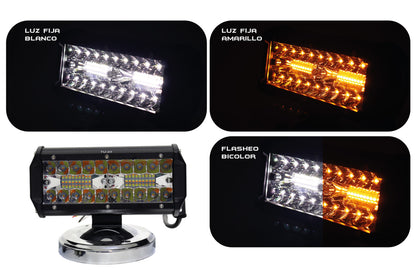 Exploradora 40 LED Luz blanca y amarilla Tipo espejo