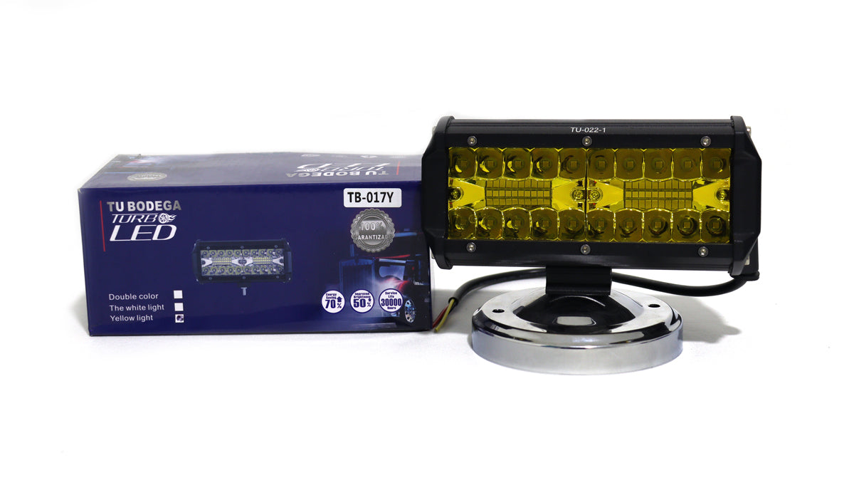 Exploradora Barra 40 LED Tipo espejo 72W Función Fijo-flasheo