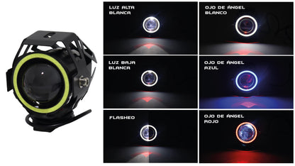Exploradora LED Ojo de ángel U7 Mini transformer Altas-bajas-Flasheo