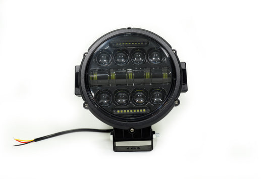 Exploradora Led 7 redonda, con haz de luz y cocuyo