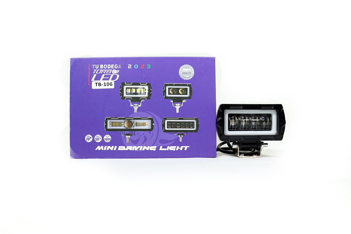 Exploradora LED doble lupa 6000 lúmenes, blanco amarillo
