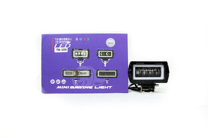 Exploradora LED doble lupa 6000 lúmenes, blanco amarillo