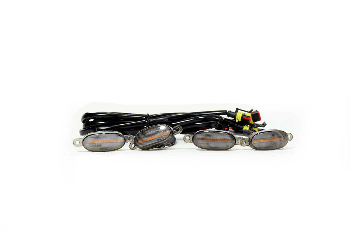 Cocuyo Persiana Luz Amarilla Kit 4 negro