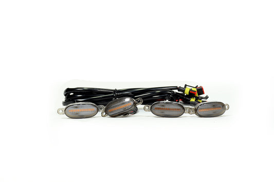 Cocuyo Persiana Luz Amarilla Kit 4 negro