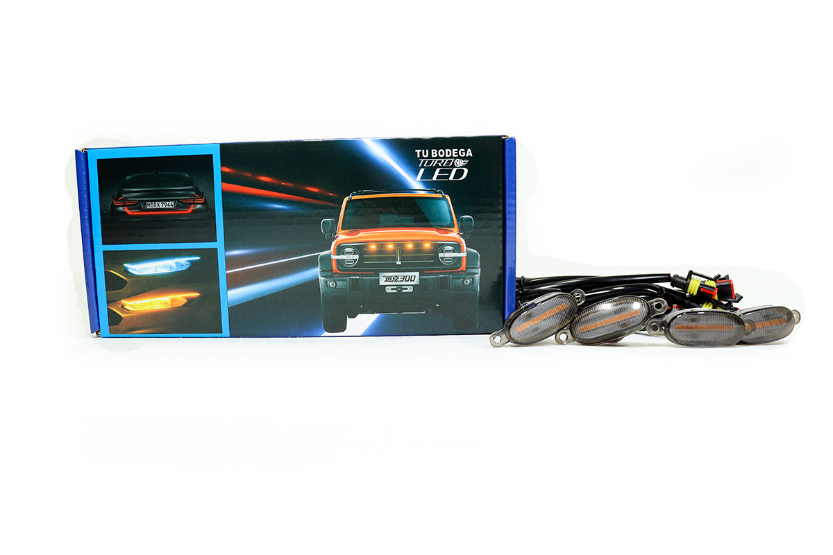 Cocuyo Persiana Luz Amarilla Kit 4 negro