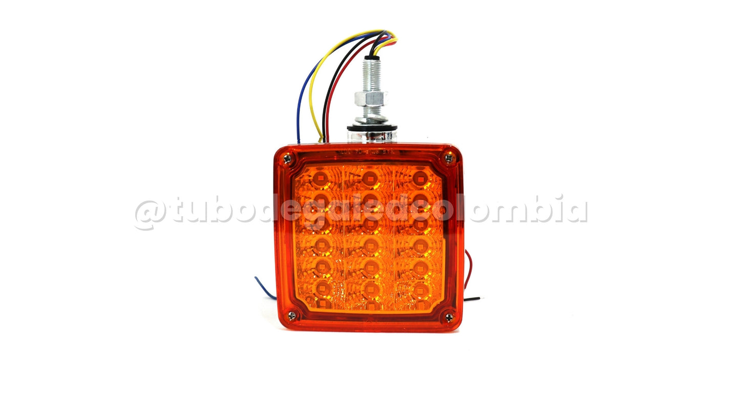 Direccional LED cuadro grande soporte cromado