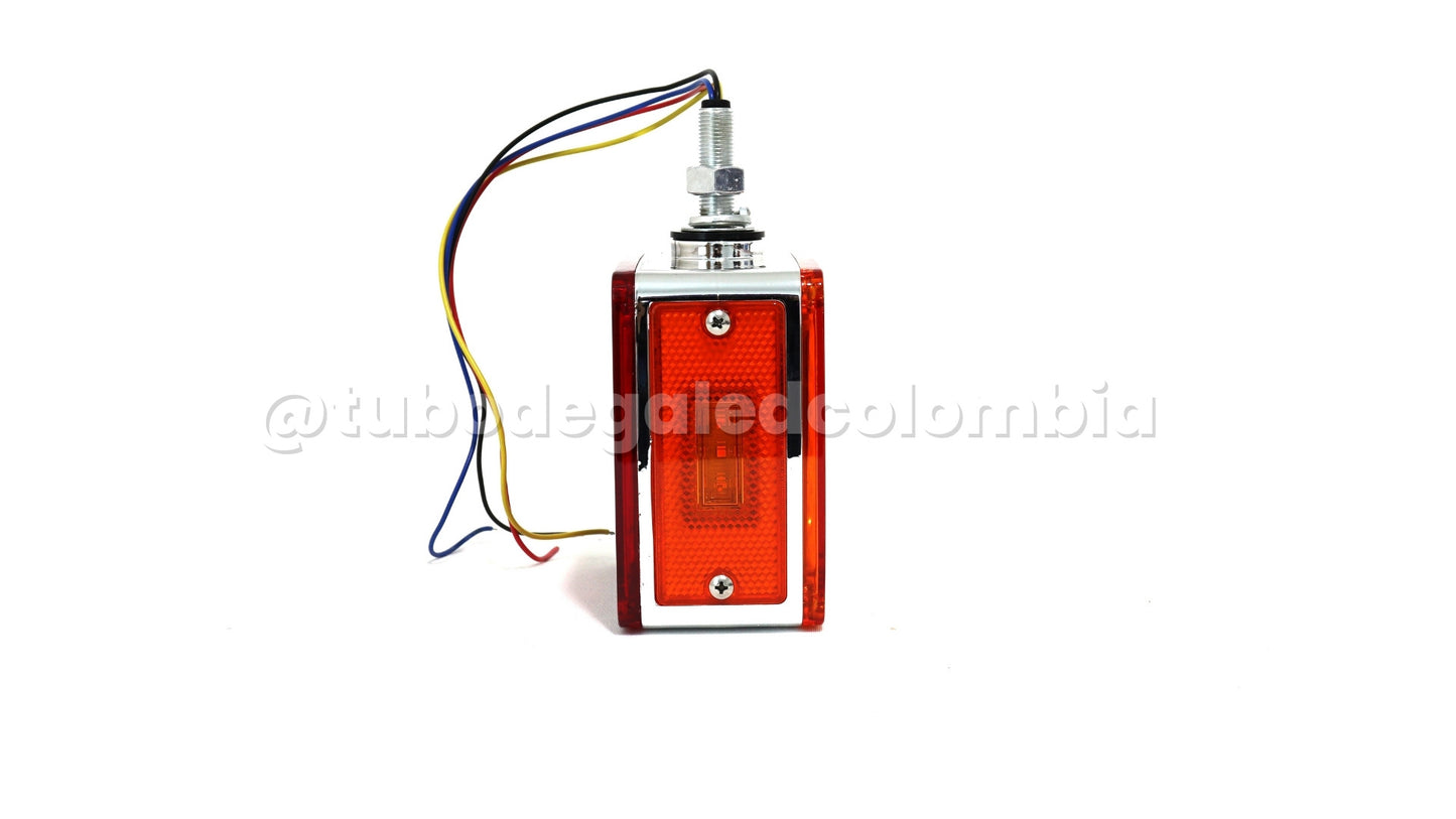 Direccional LED cuadro grande soporte cromado