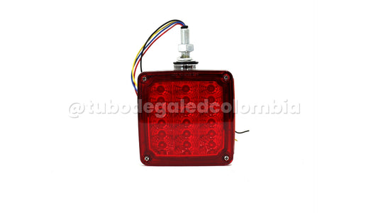 Direccional LED cuadro grande soporte cromado
