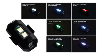Luces estrobocópicas led 7 colores